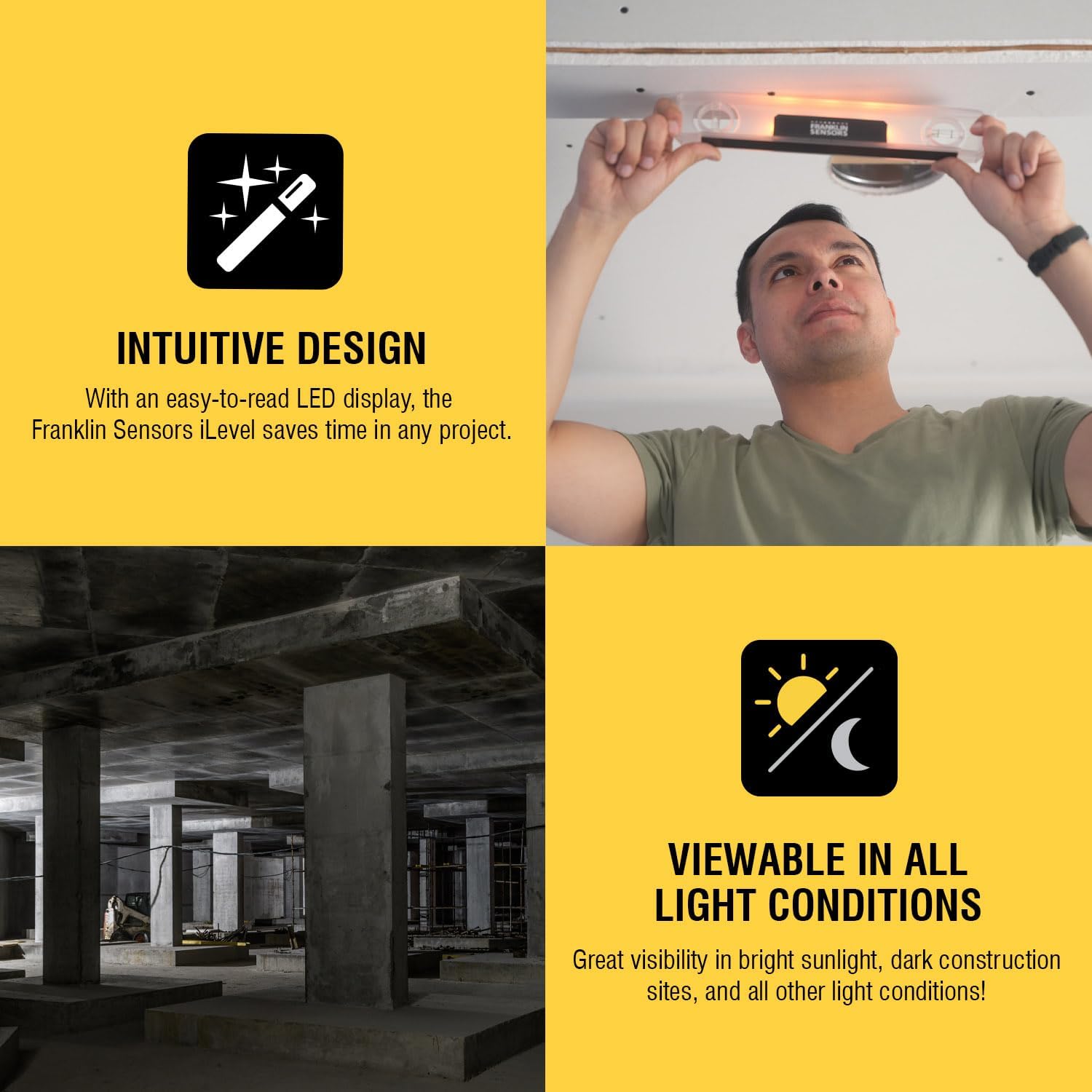 12-inch Electronic Magnetic Level – Vertical & Horizontal Leveler Tool
